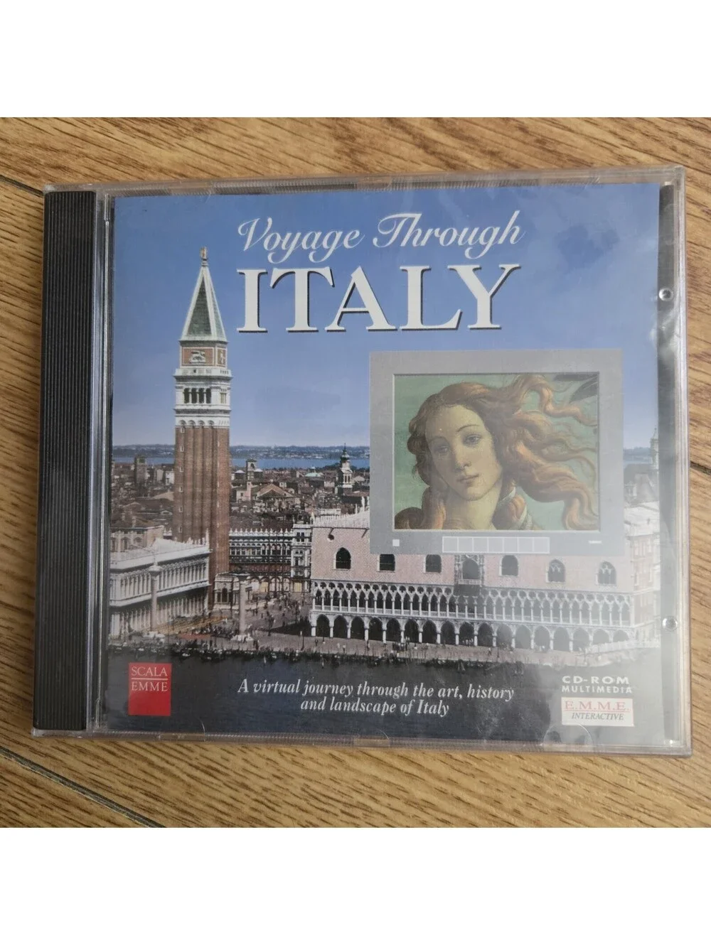 VERY RARE: VOYAGE THROUGH ITALY [Vintage PC GAME 1994] (CD-ROM EMME WINDOWS 3.1)